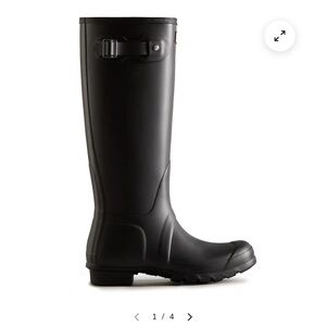 Hunter Black Rain & Snow Boots with Tall Shaft